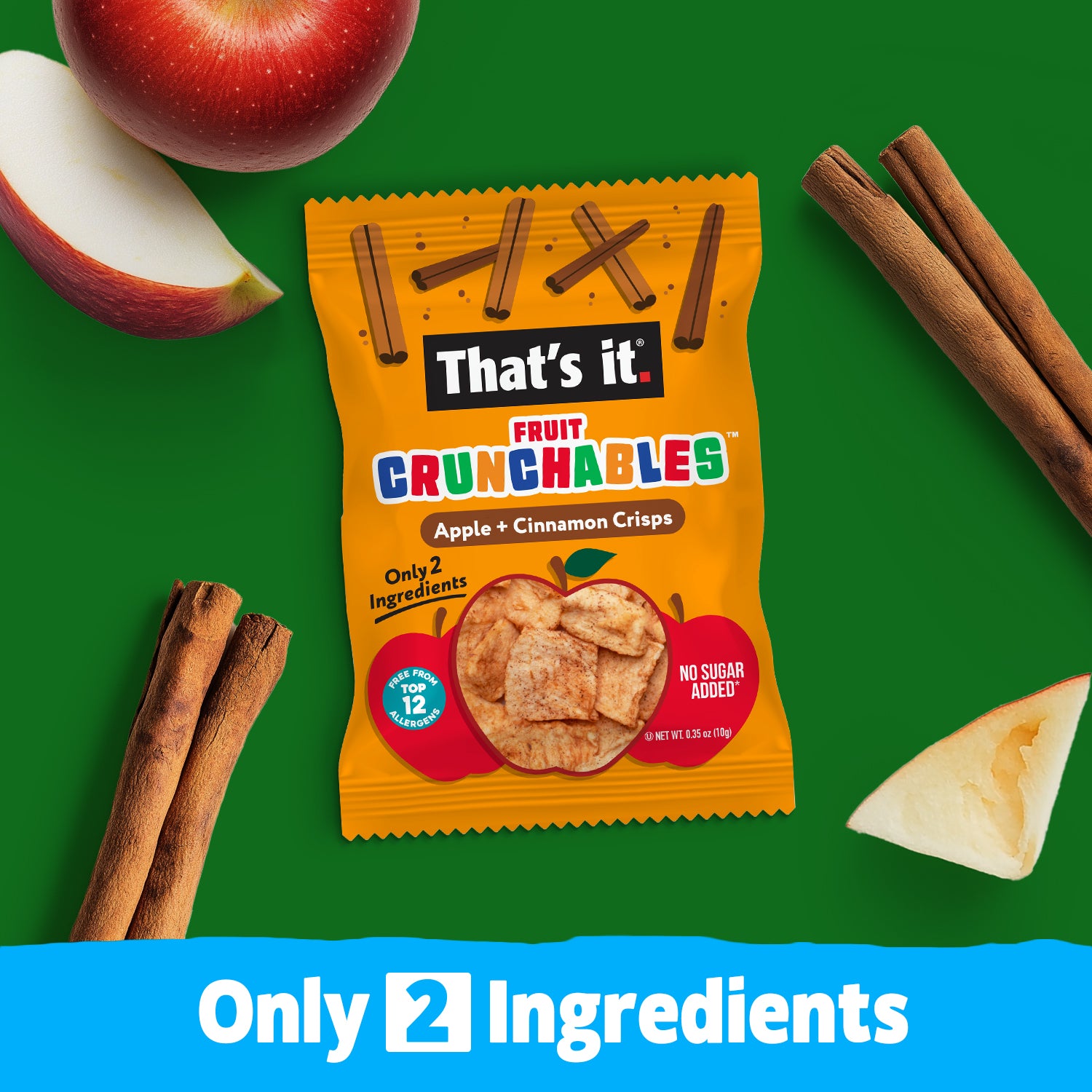 Apple + Cinnamon Crisps Fruit Crunchables (15 Packs) - View 5