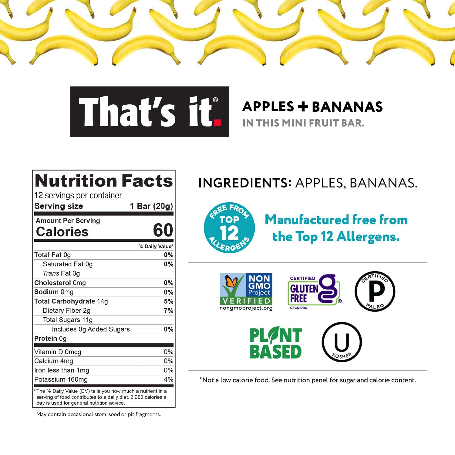 Minis Variety Pack - Banana, Blueberry & Mango (36 Bars) - View 2