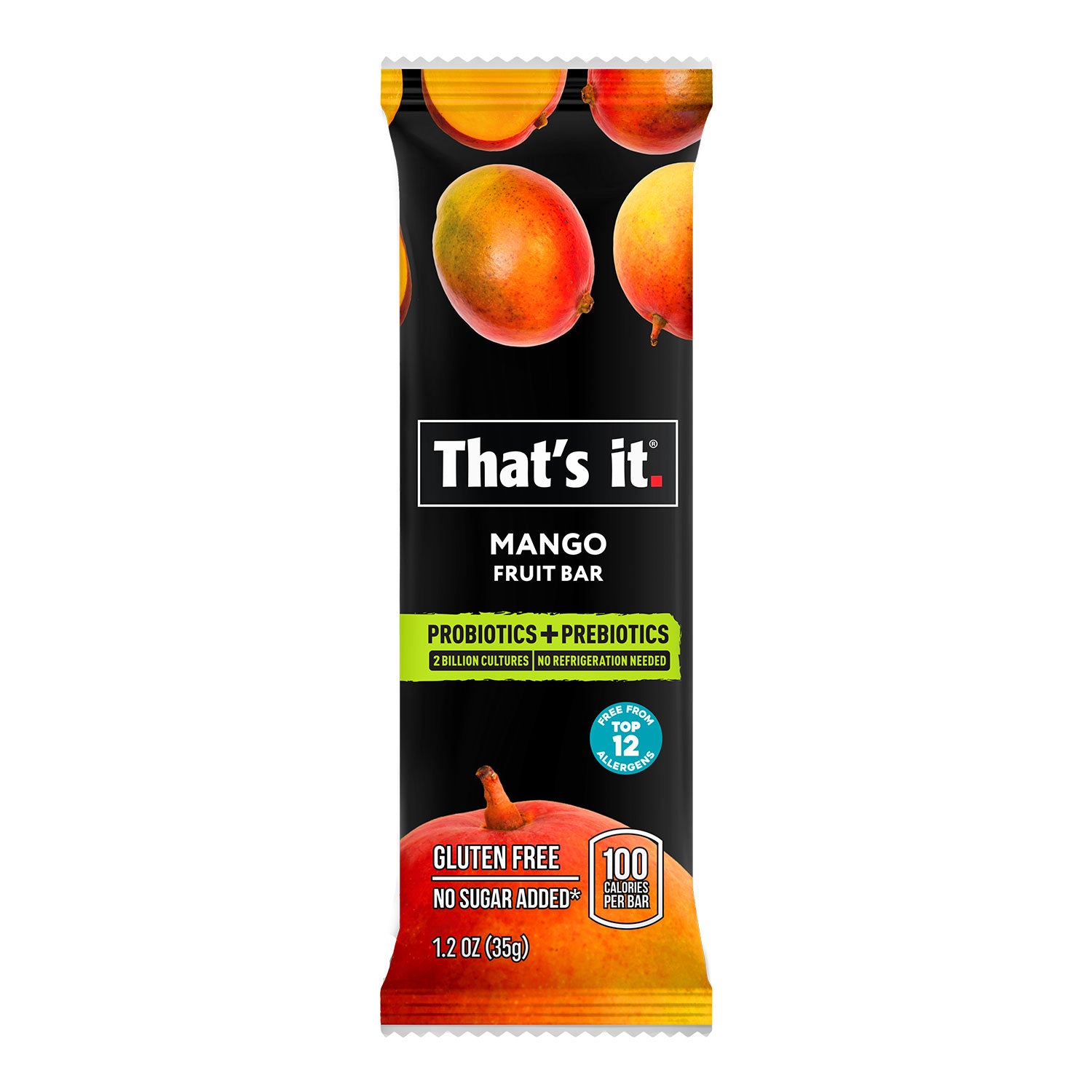 Probiotic Fruit Bar Variety Pack - Blueberry & Mango (12 Bars) - View 3
