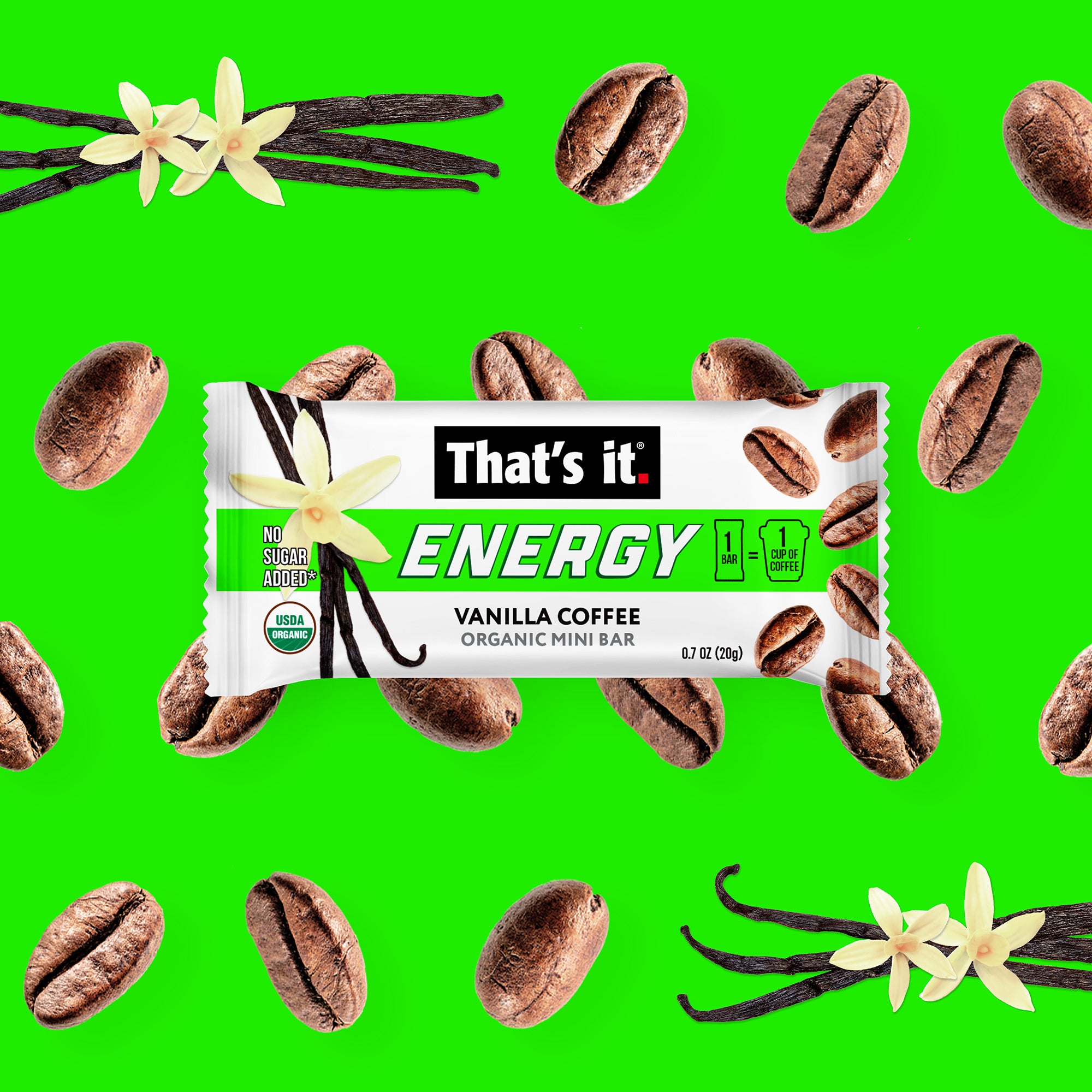 Vanilla Coffee Organic Energy Mini Bars - View 6