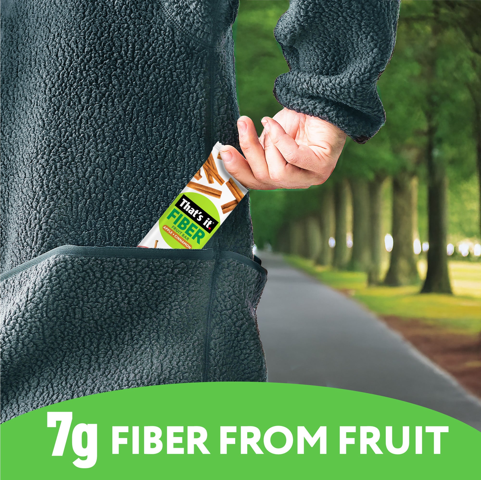 Apple + Cinnamon Fiber Fruit Bars (12 Bars) - View 5