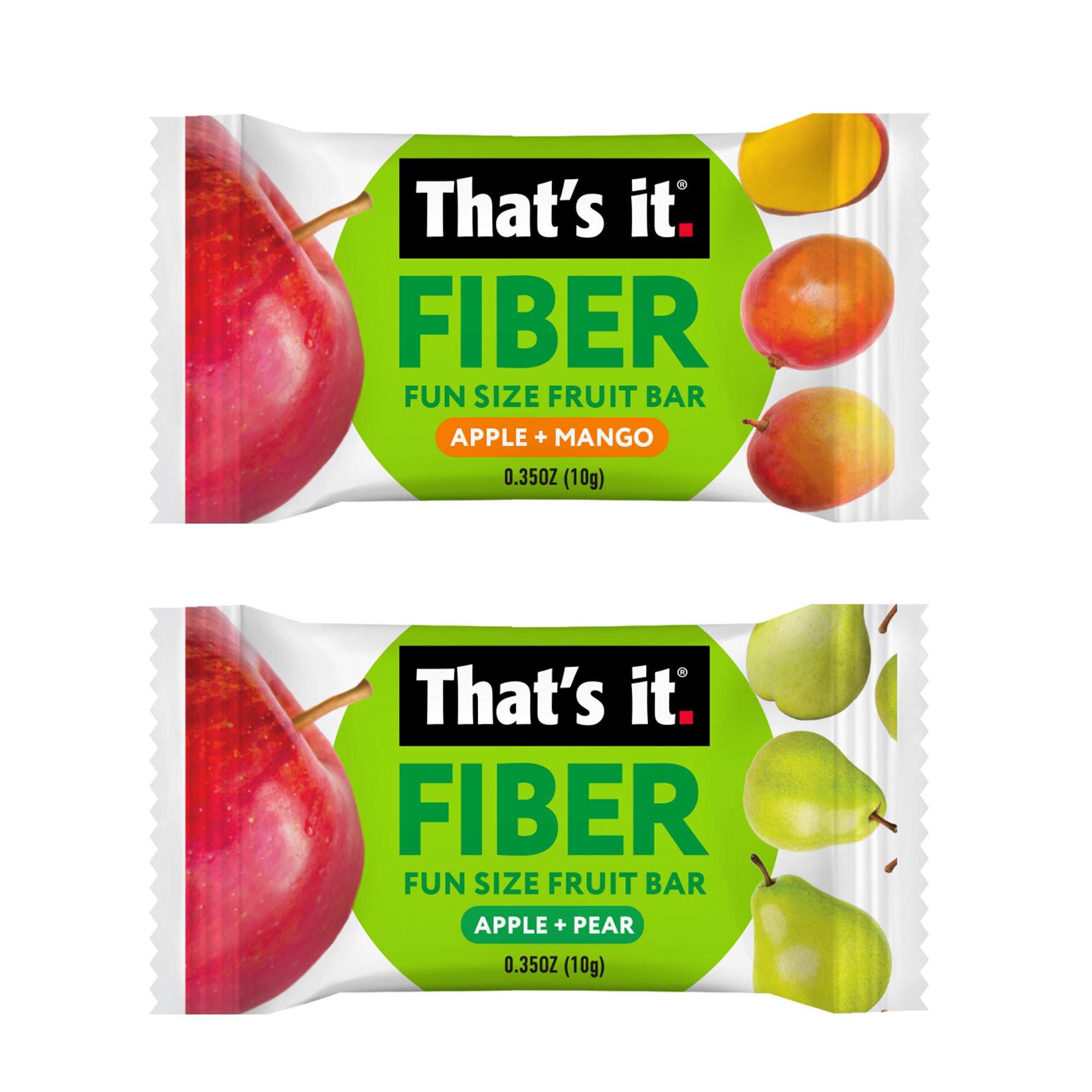 Fiber Fun Size Fruit Bar Variety - Mango & Pear (24 Bars) - View 2