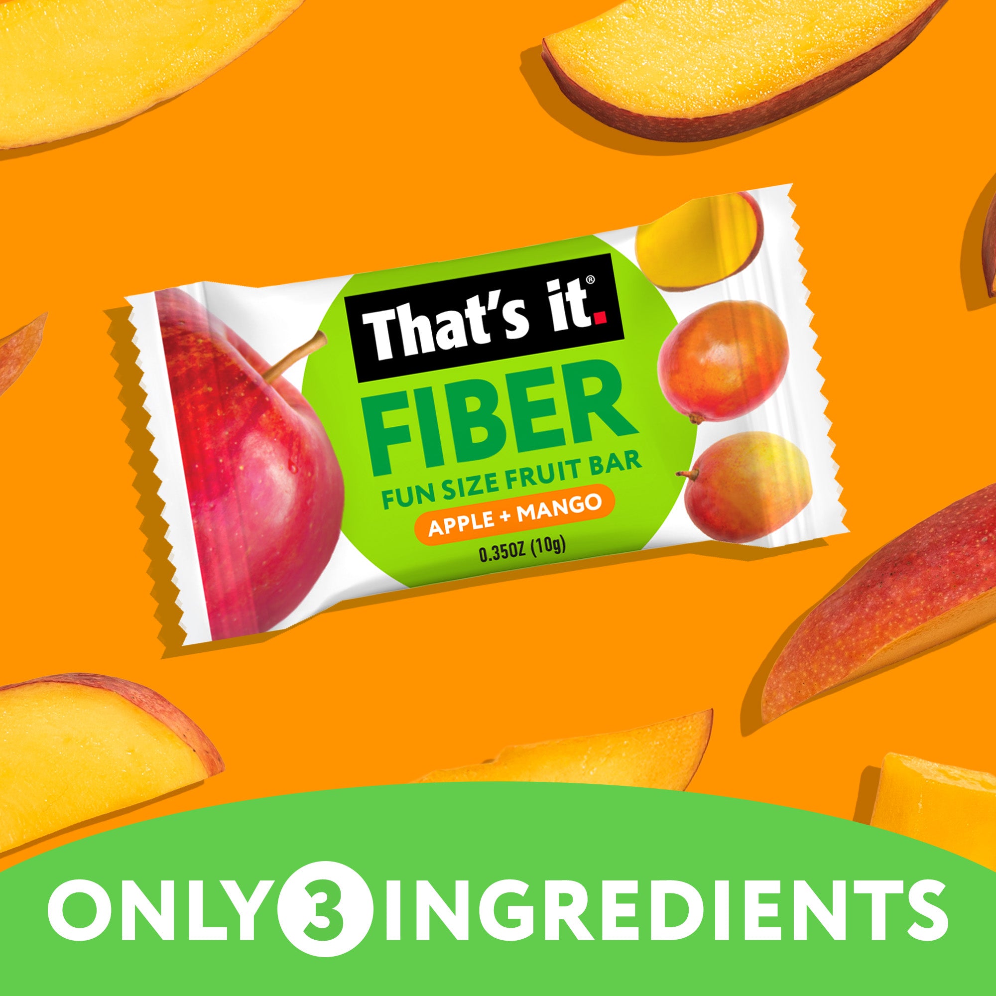 Fiber Fun Size Fruit Bar Variety - Mango & Pear (24 Bars) - View 5