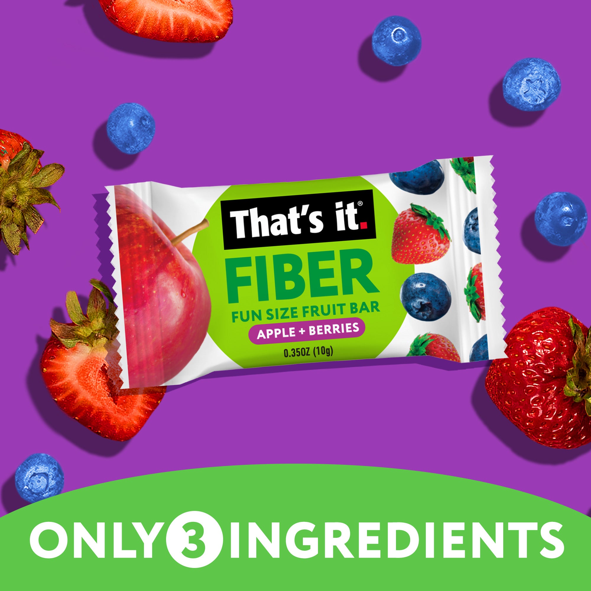 Fiber Fun Size Fruit Bar Variety - Mixed Berries & Banana (24 Bars) - View 4