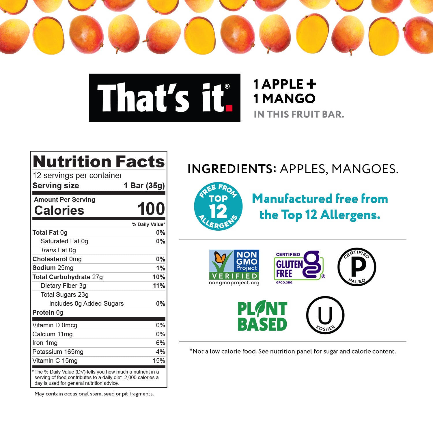 Apple + Mango Fruit Bars - View 3