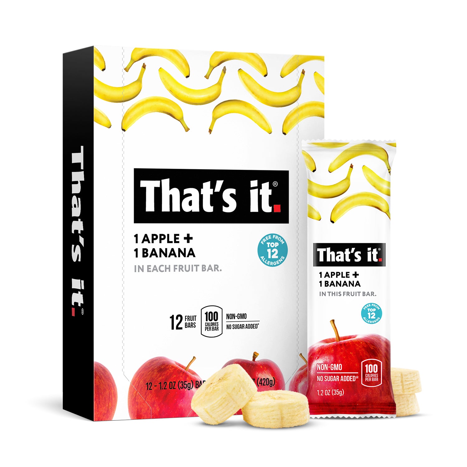 Apple + Banana Fruit Bars