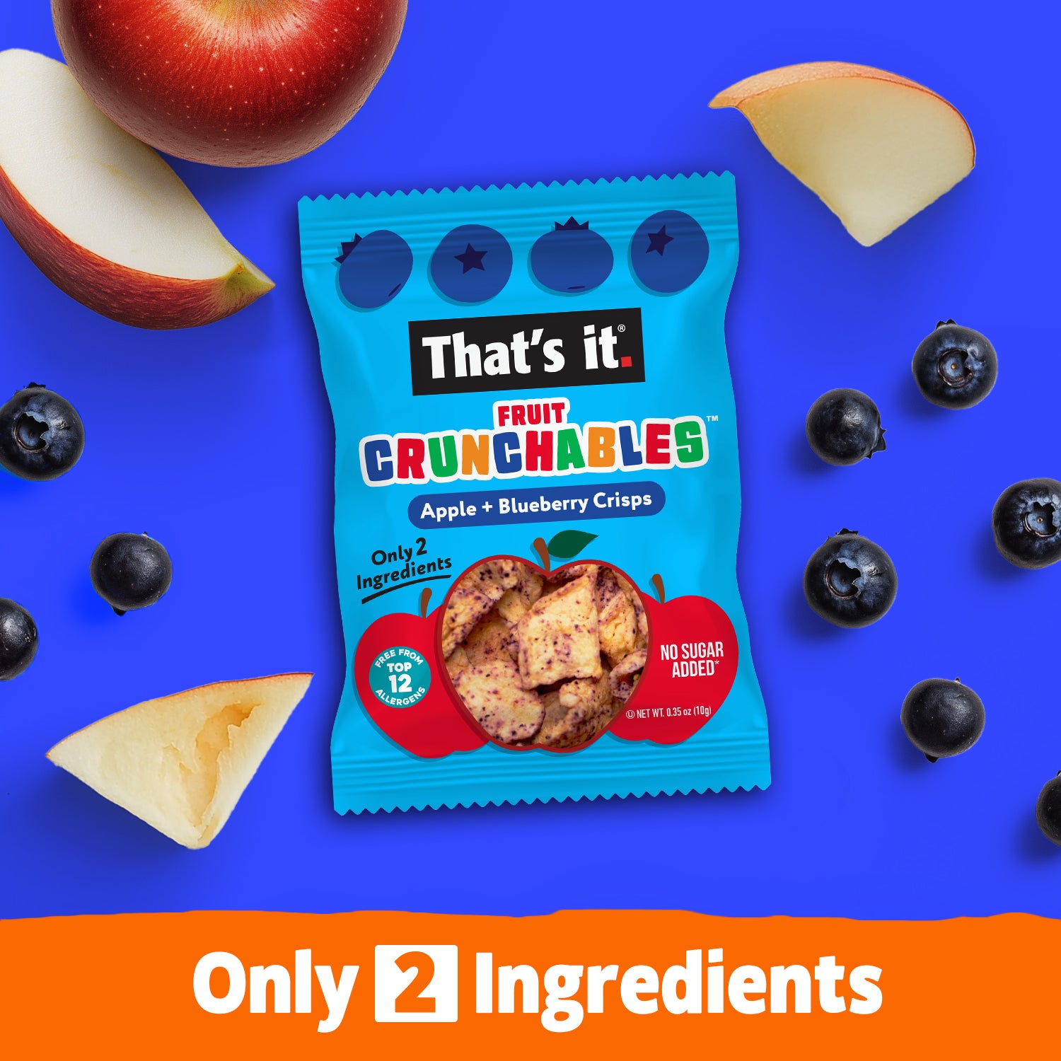 Apple + Blueberry Crisps Fruit Crunchables Bundle Box (30 Packs) - View 3