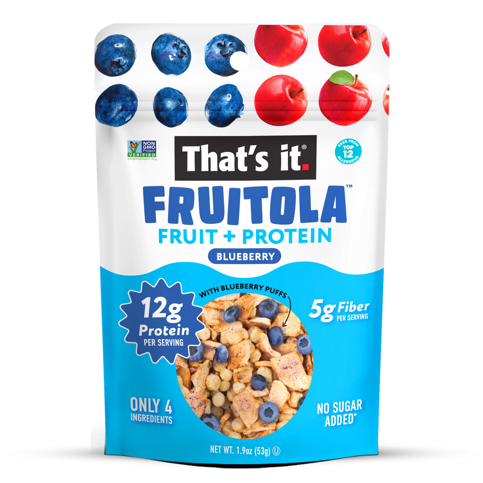 Blueberry Fruitola Fruit Granola - Snack Size (4 Packs) - 1.9oz - View 2