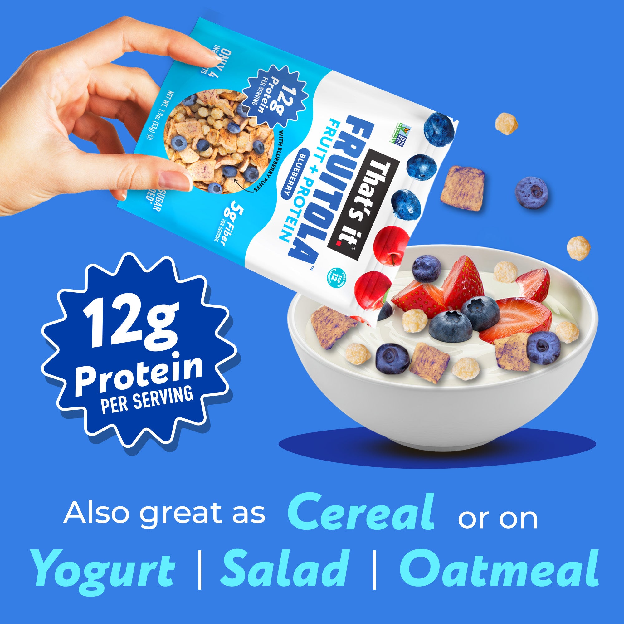 Blueberry Fruitola Fruit Granola - Snack Size (4 Packs) - 1.9oz - View 4