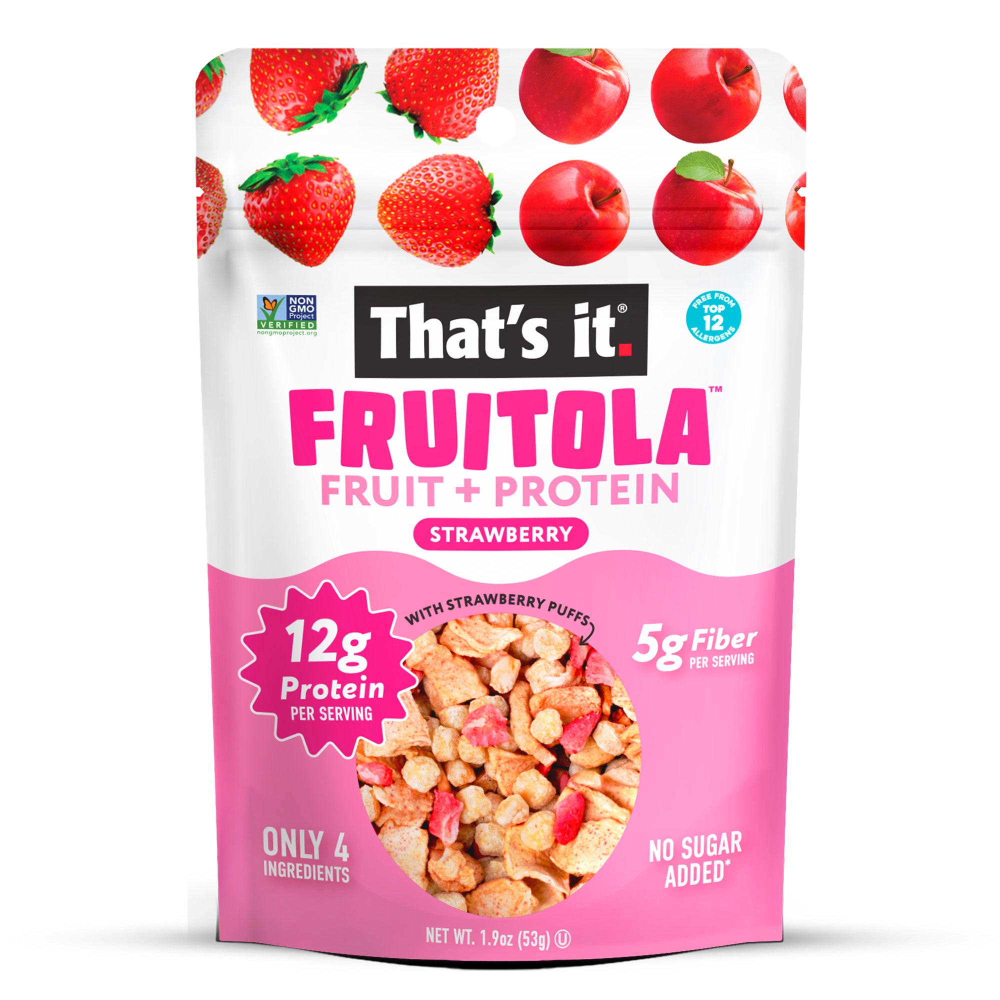 Strawberry Fruitola Fruit Granola - Snack Size (4 Packs) - 1.9oz - View 2