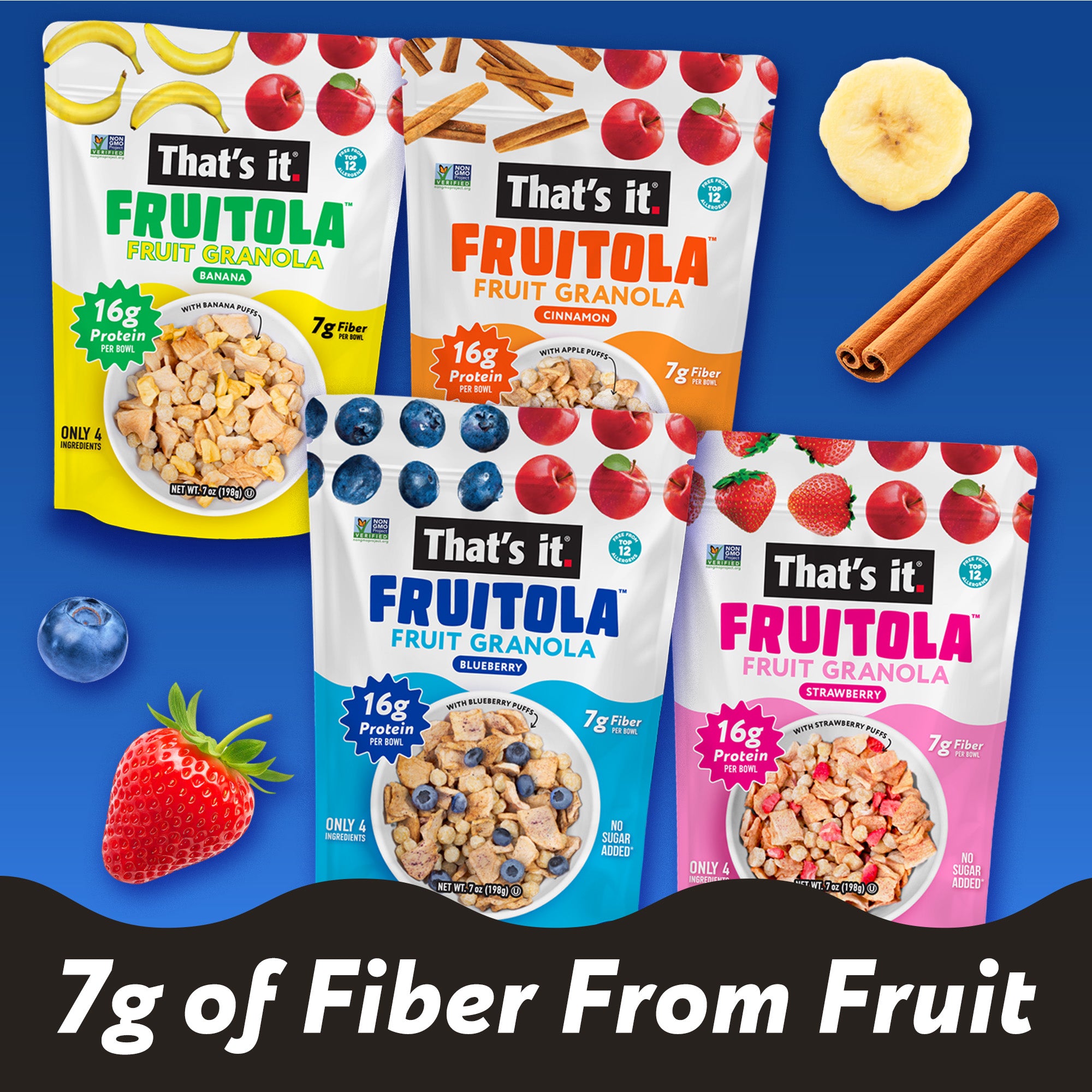 Fruitola Fruit Granola Variety Pack (4 Packs) - 7oz - View 5