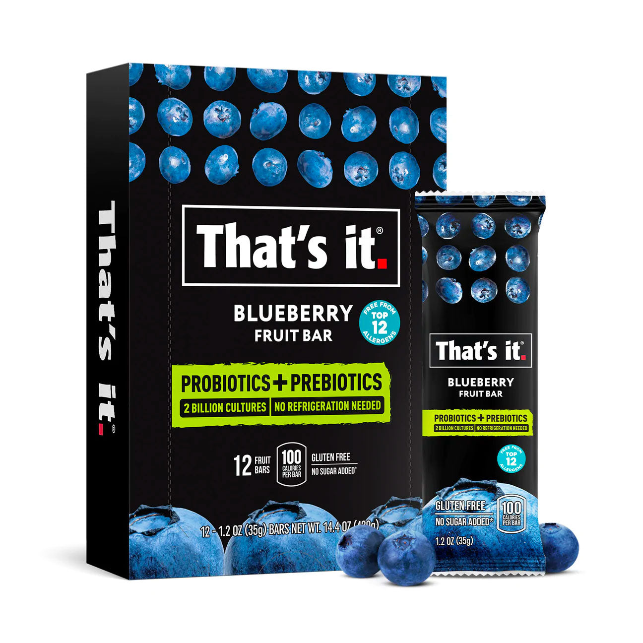 Blueberry Probiotic Fruit Bars