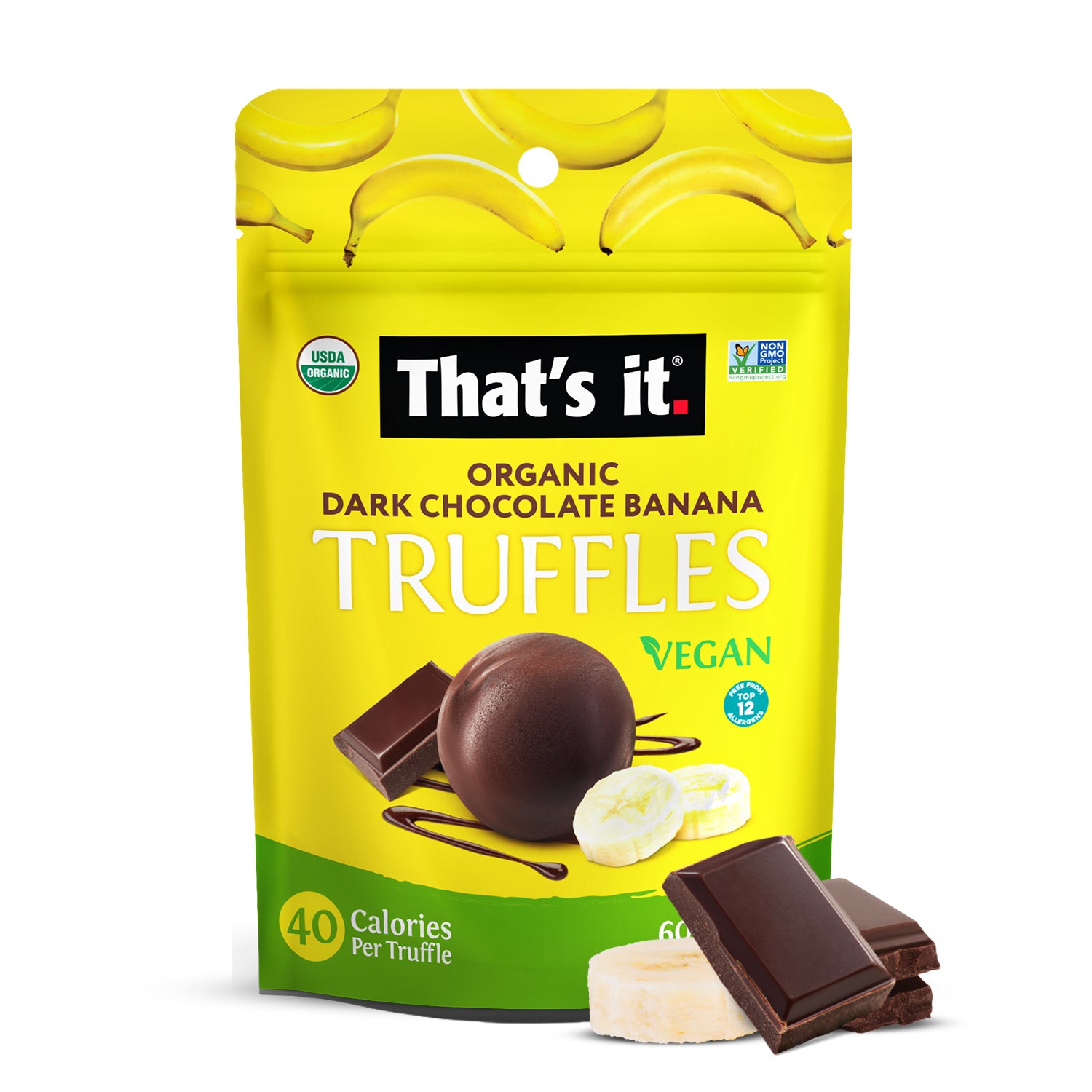 Organic Dark Chocolate Banana Truffles (3 Packs) - View 2