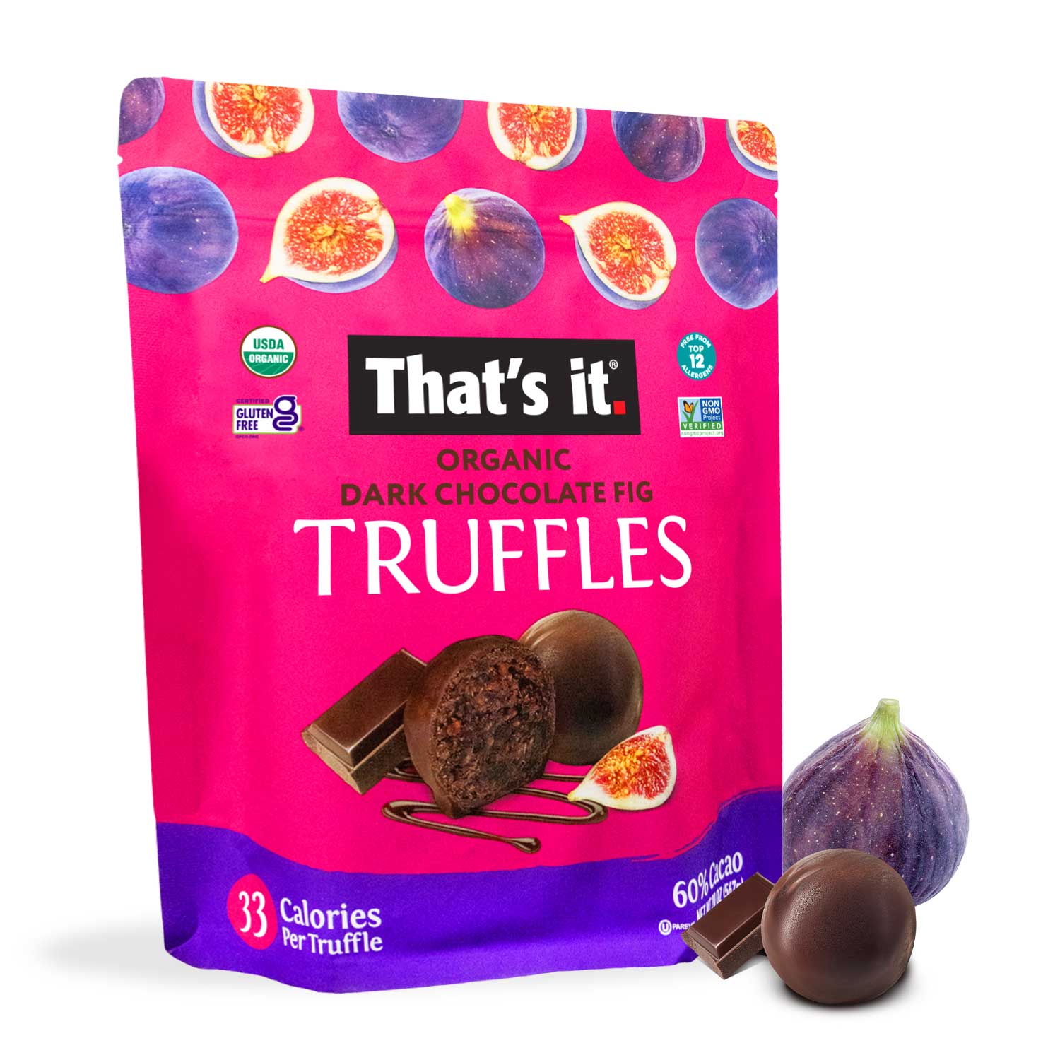 Organic Dark Chocolate Fig Truffles (20 oz)