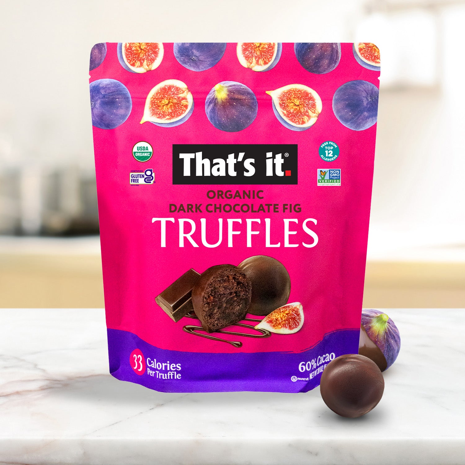 Organic Dark Chocolate Fig Truffles (20 oz) - View 5