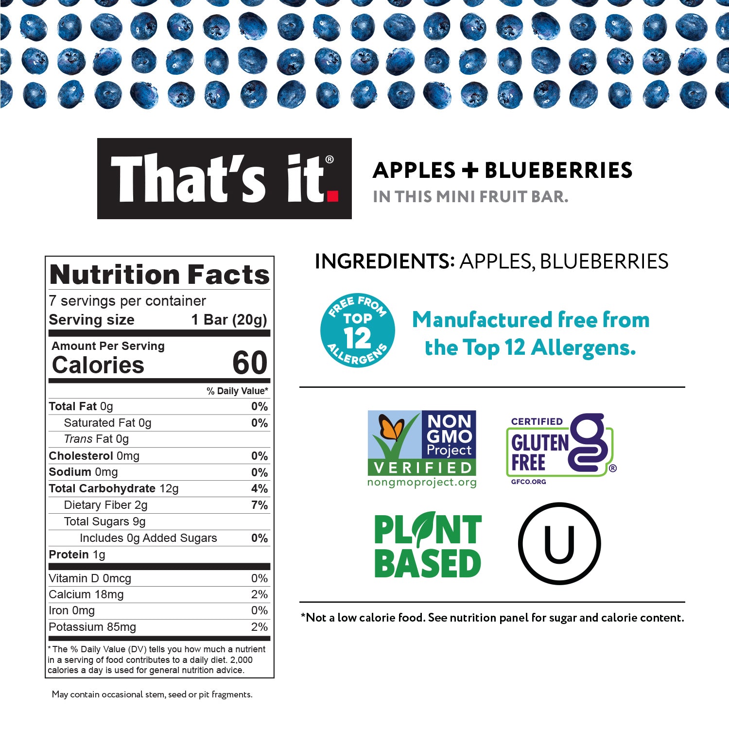 Minis Variety Pack - Blueberry, Cherry, Fig, Mango & Strawberry (35 Bars) - View 6