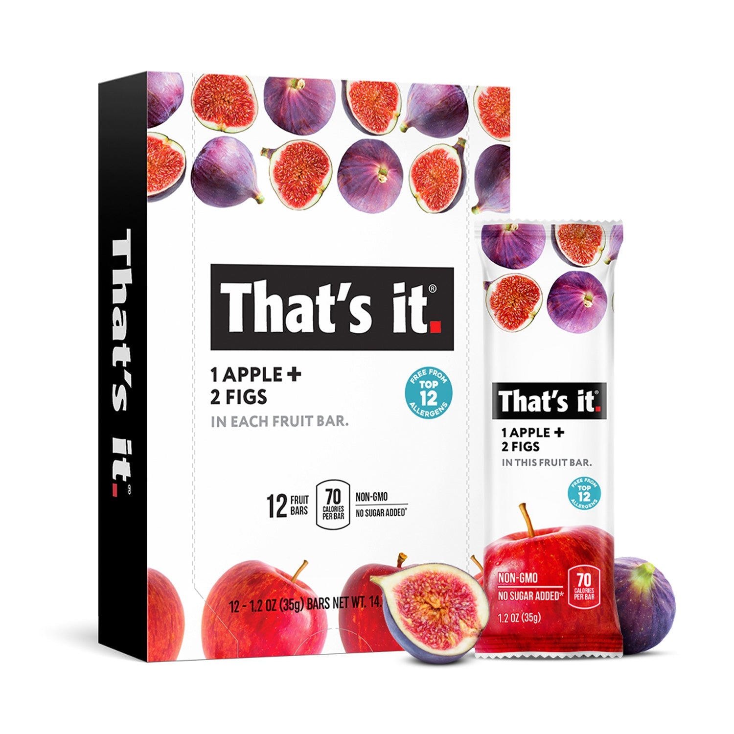 Best Sellers Fruit Bar Variety Pack - Blueberry, Fig & Strawberry (36 Bars) - View 2
