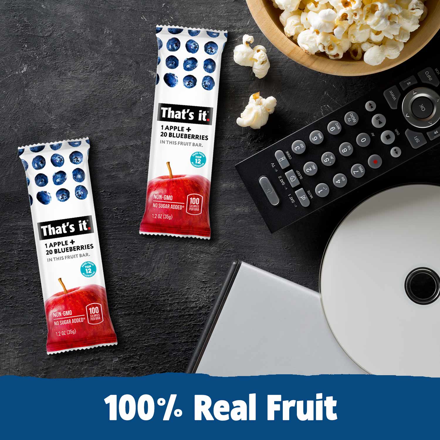 Best Sellers Fruit Bar Variety Pack - Blueberry, Cherry, Mango & Strawberry (48 - View 4