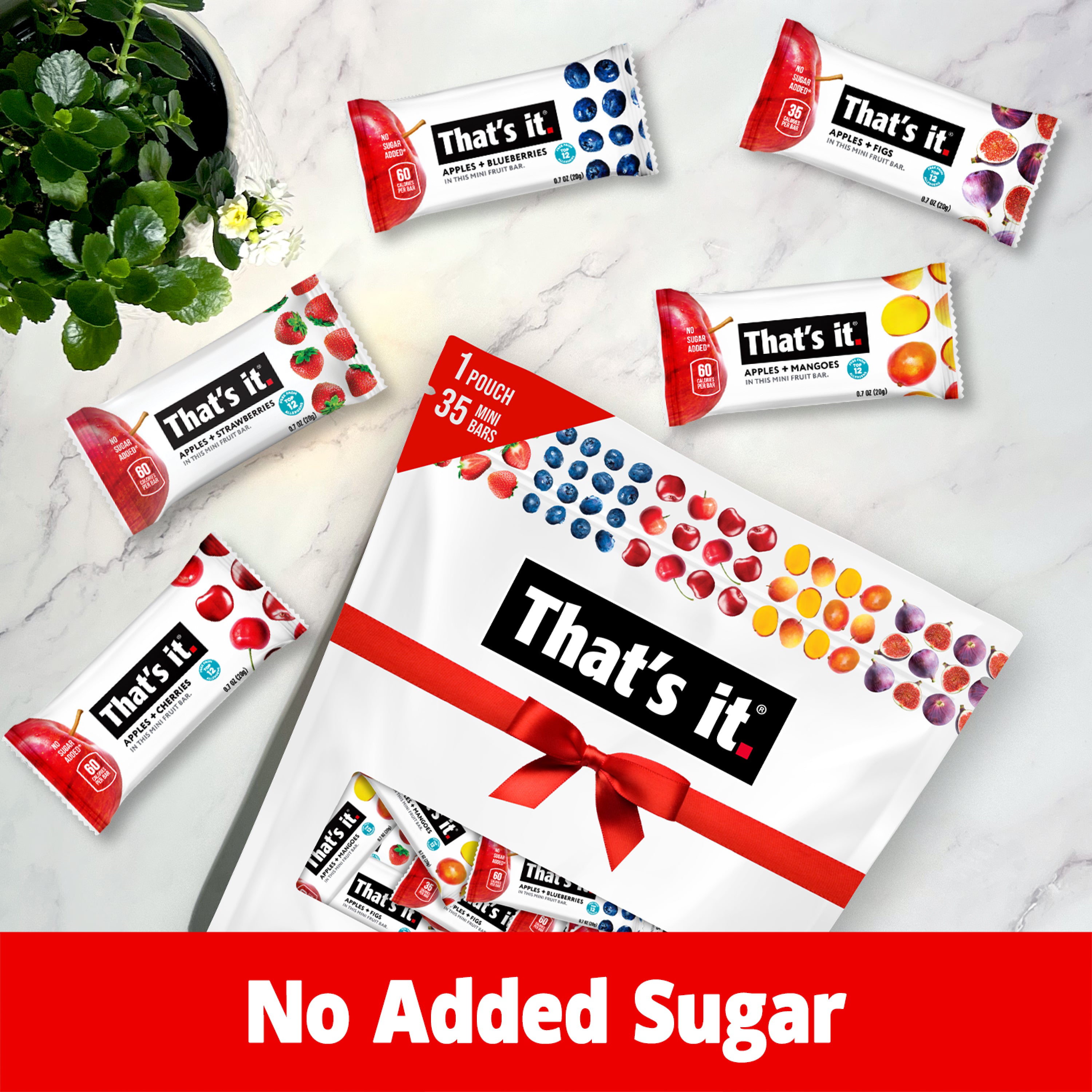Minis Variety Pack - Blueberry, Cherry, Fig, Mango & Strawberry (35 Bars) - View 3