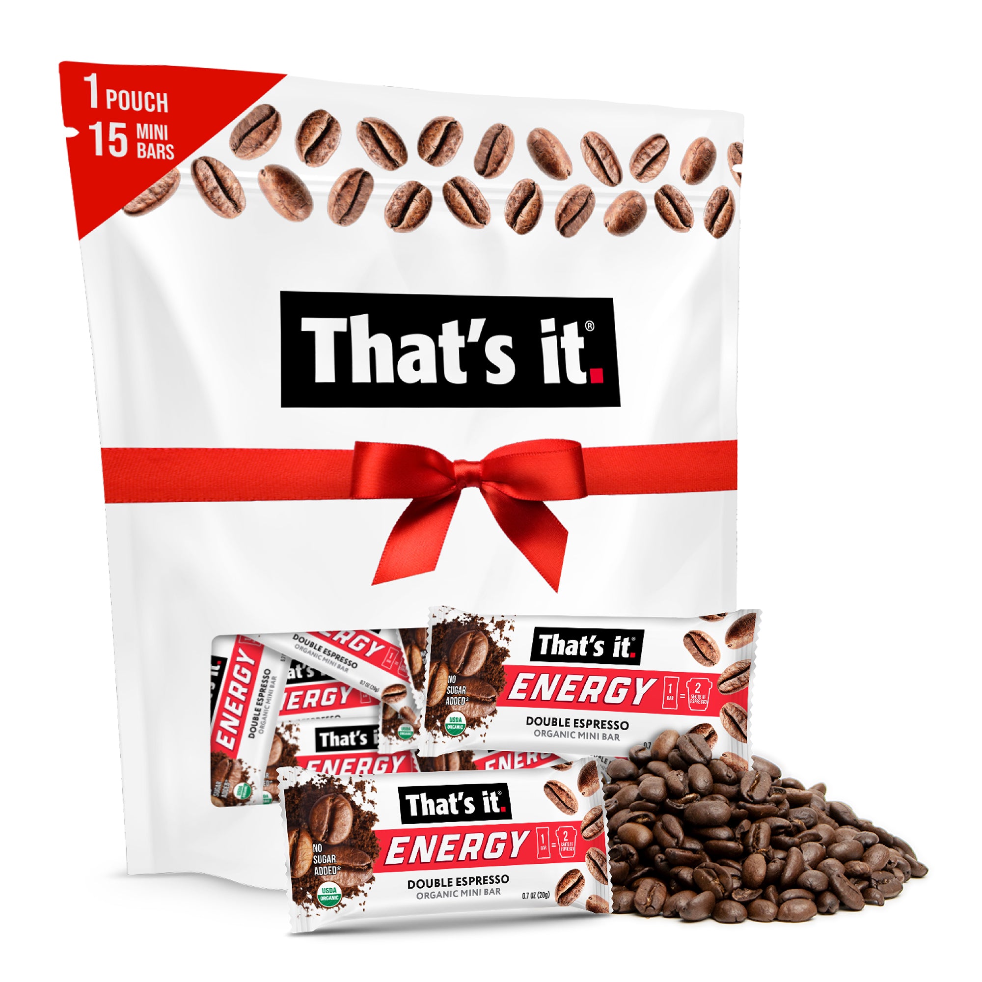 Double Espresso Organic Energy Mini Bars