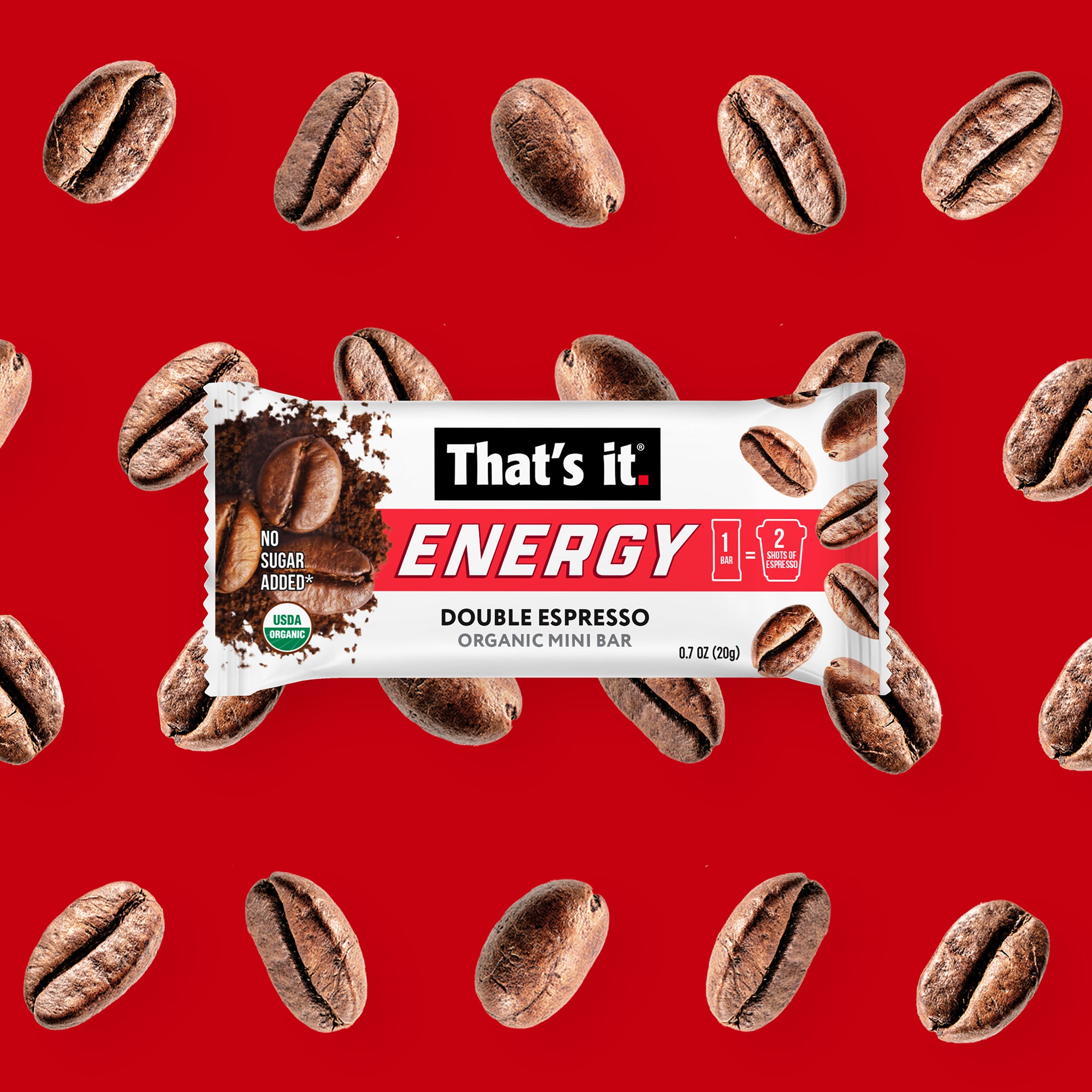 Double Espresso Organic Energy Mini Bars - View 6