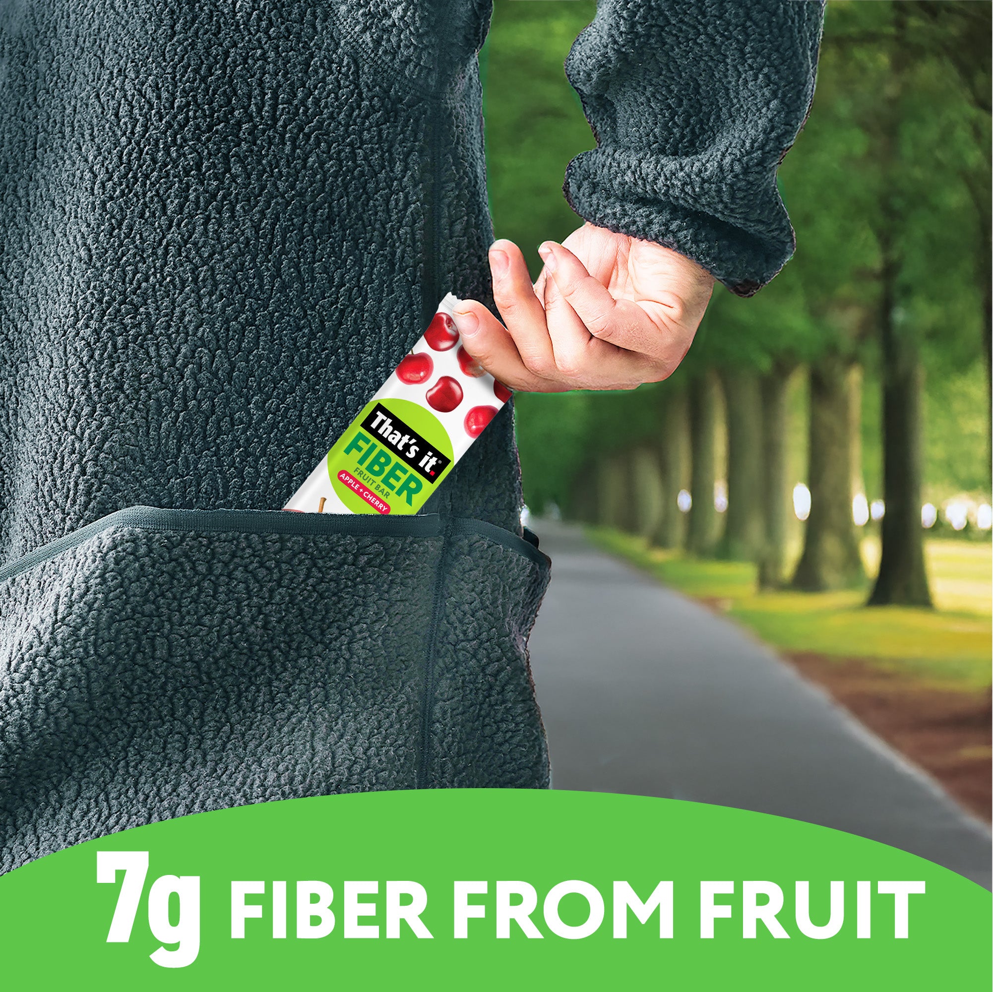 Apple + Cherry Fiber Fruit Bars (12 Bars) - View 5
