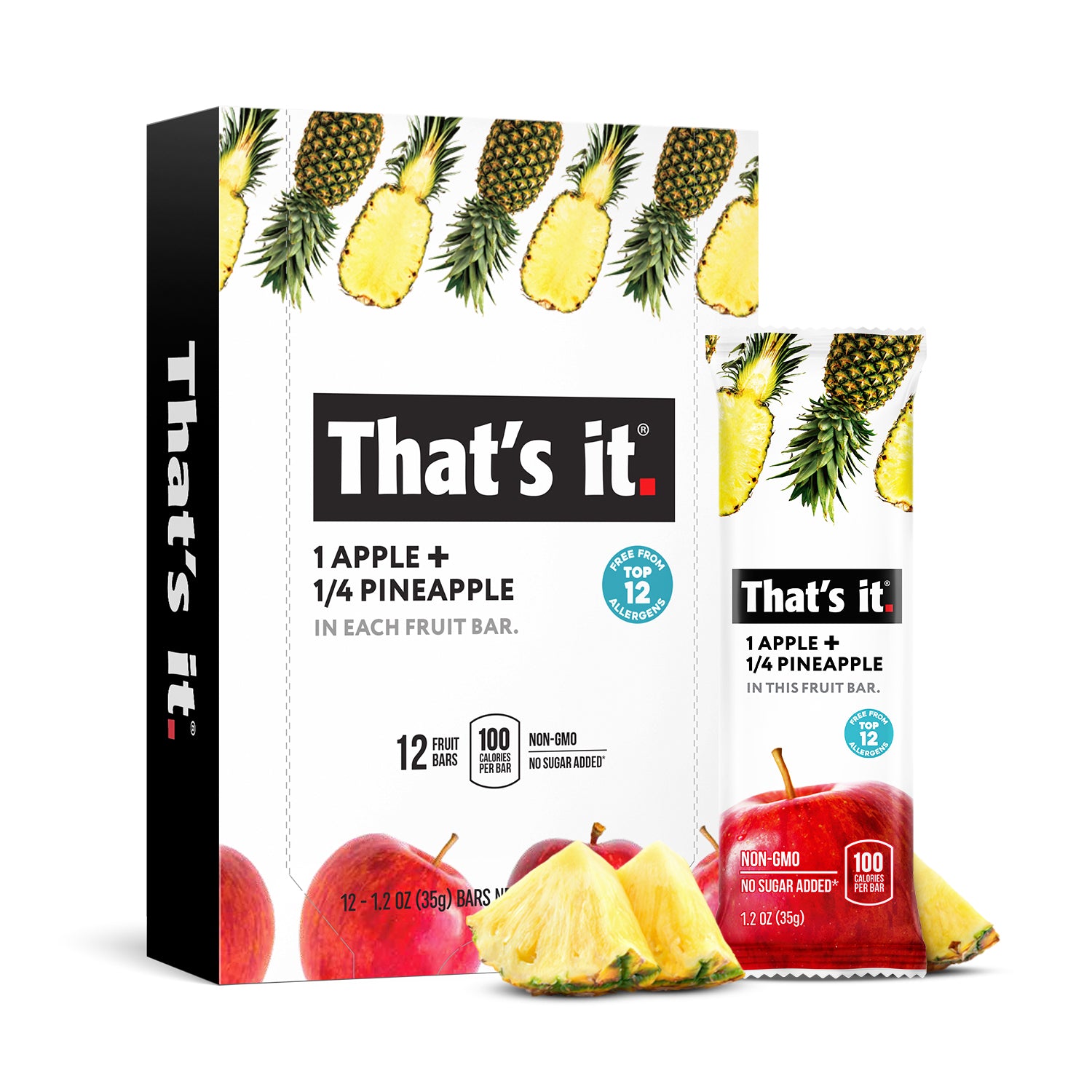 Apple + Pineapple Fruit Bars