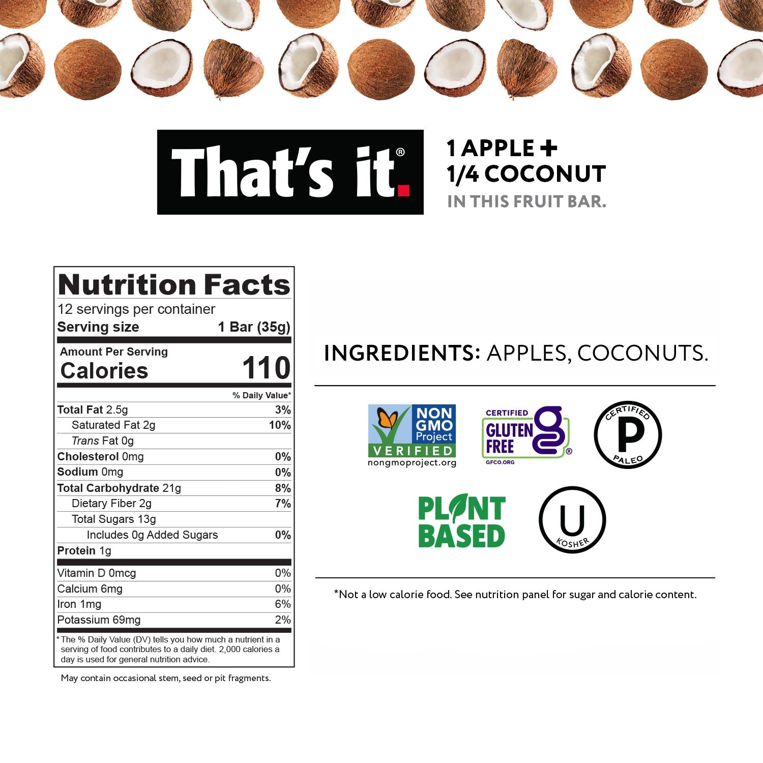 Apple + Coconut Fruit Bars - View 3
