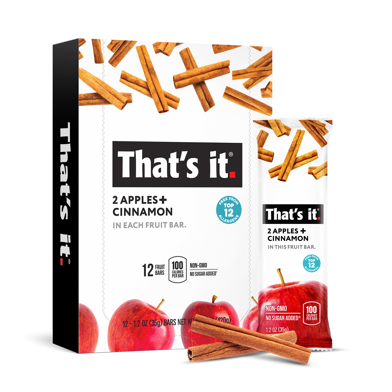Apple + Cinnamon Fruit Bars