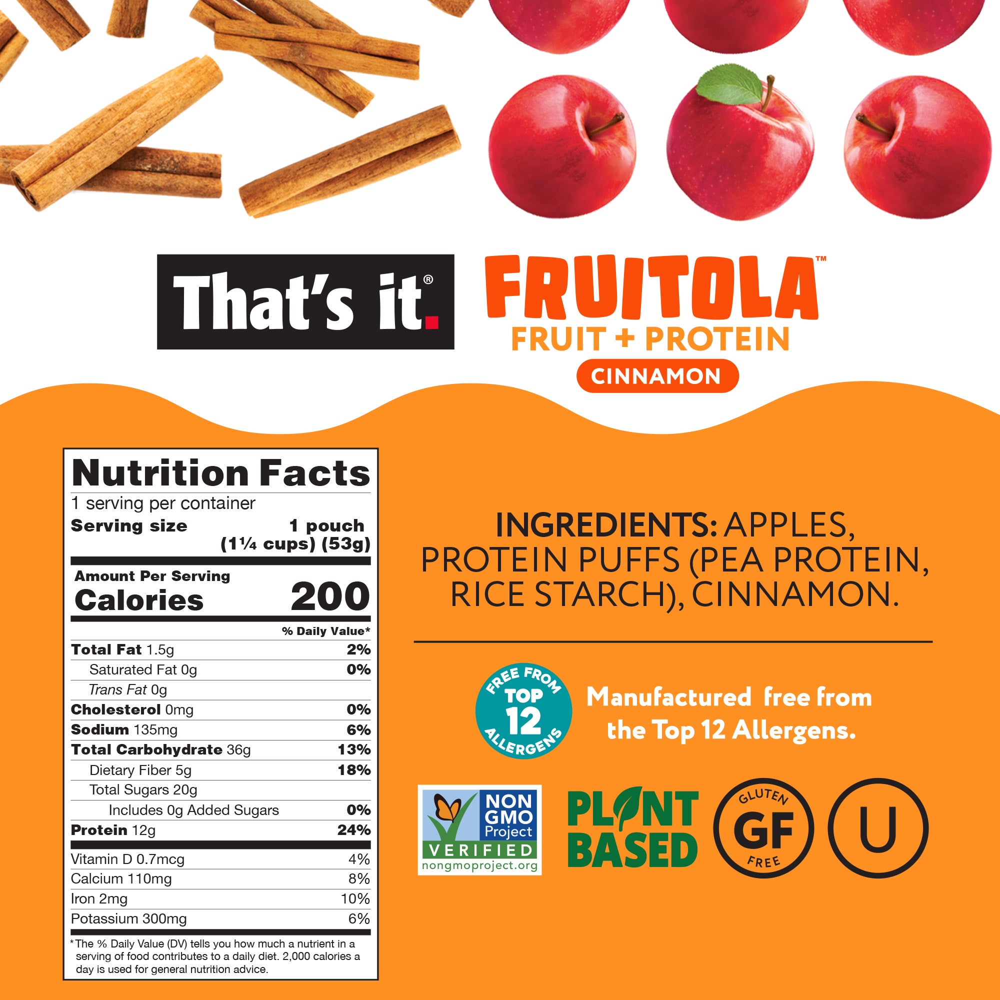 Cinnamon Fruitola Fruit Granola - Snack Size (4 Packs) - 1.9oz - View 3