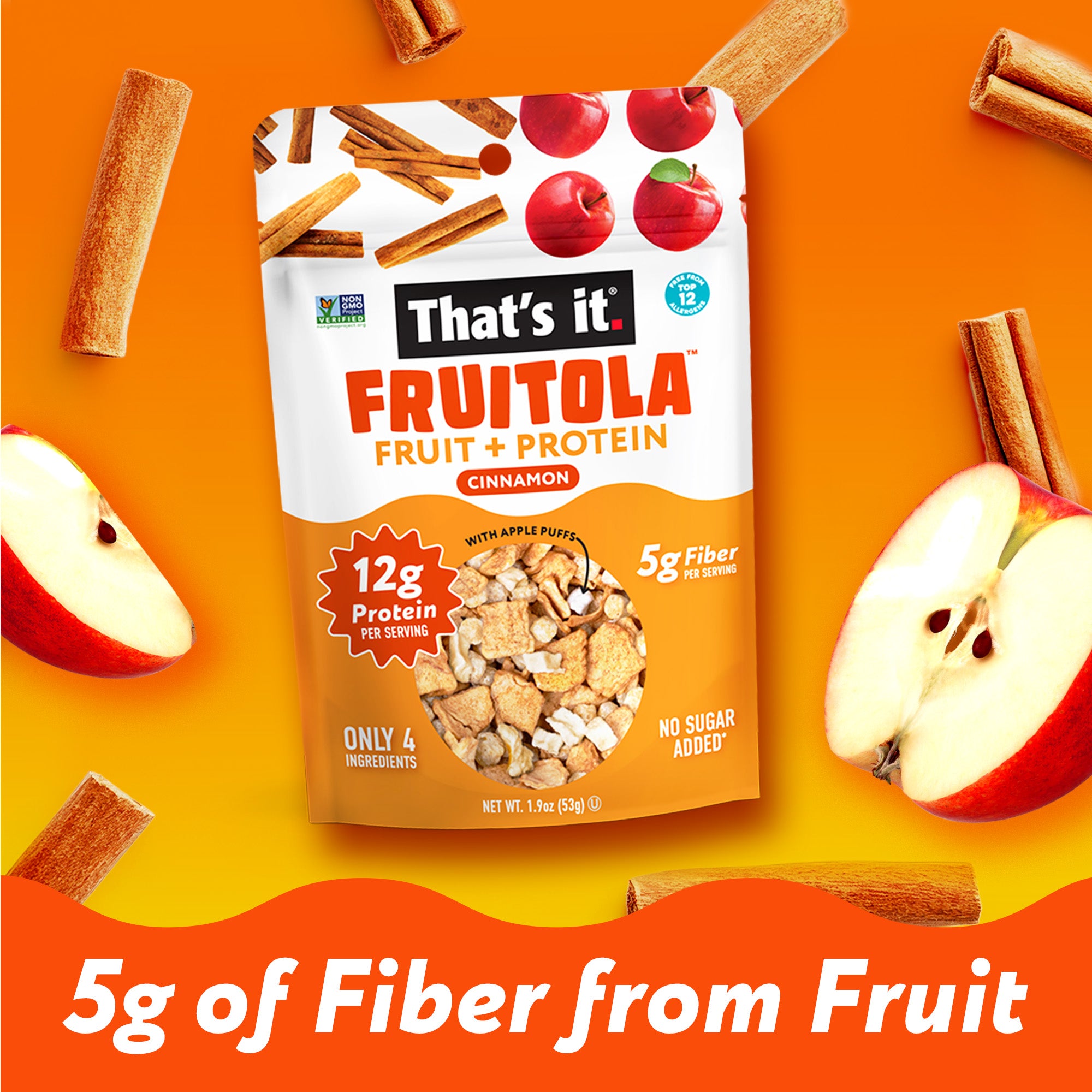 Cinnamon Fruitola Fruit Granola - Snack Size (4 Packs) - 1.9oz - View 5