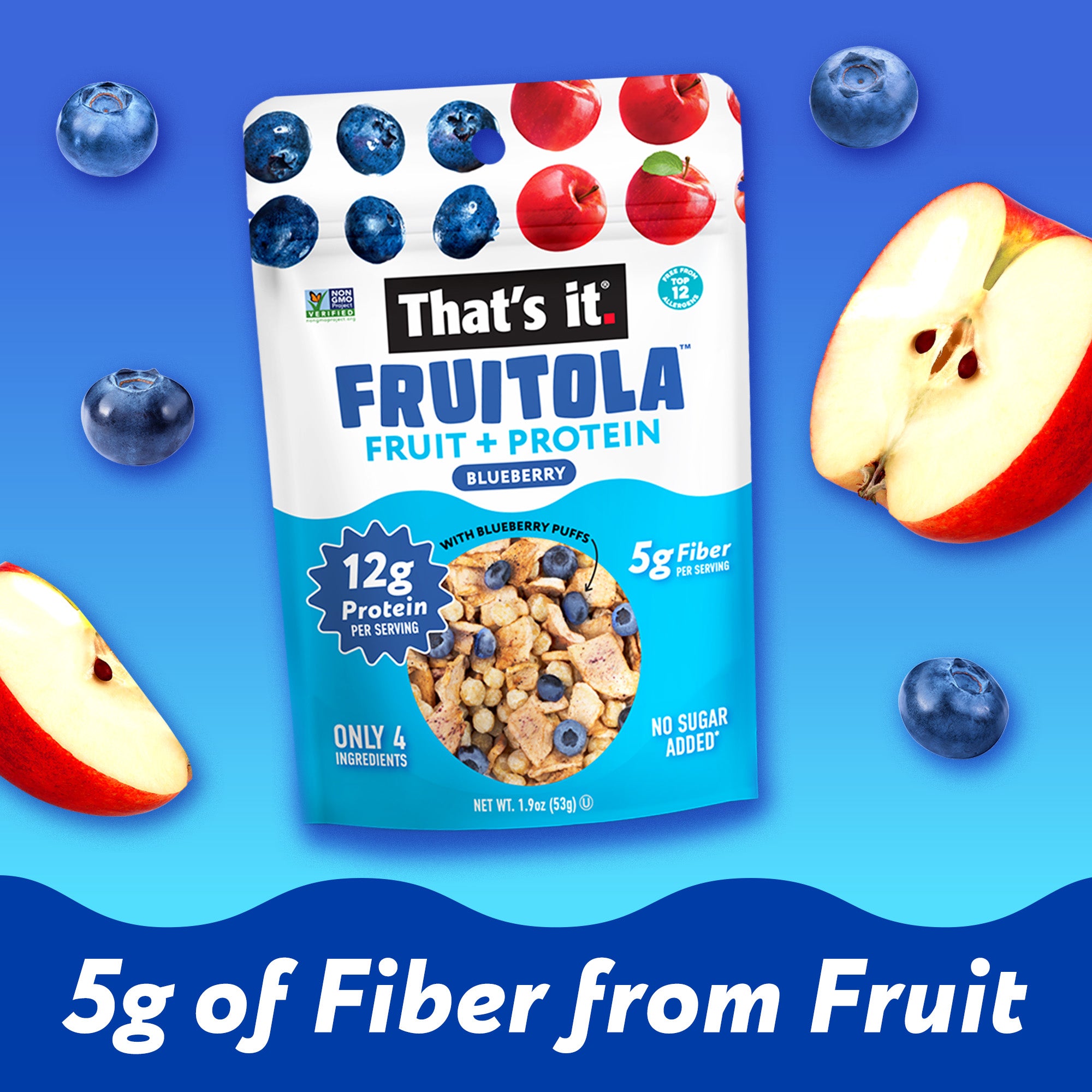 Blueberry Fruitola Fruit Granola - Snack Size (4 Packs) - 1.9oz - View 5