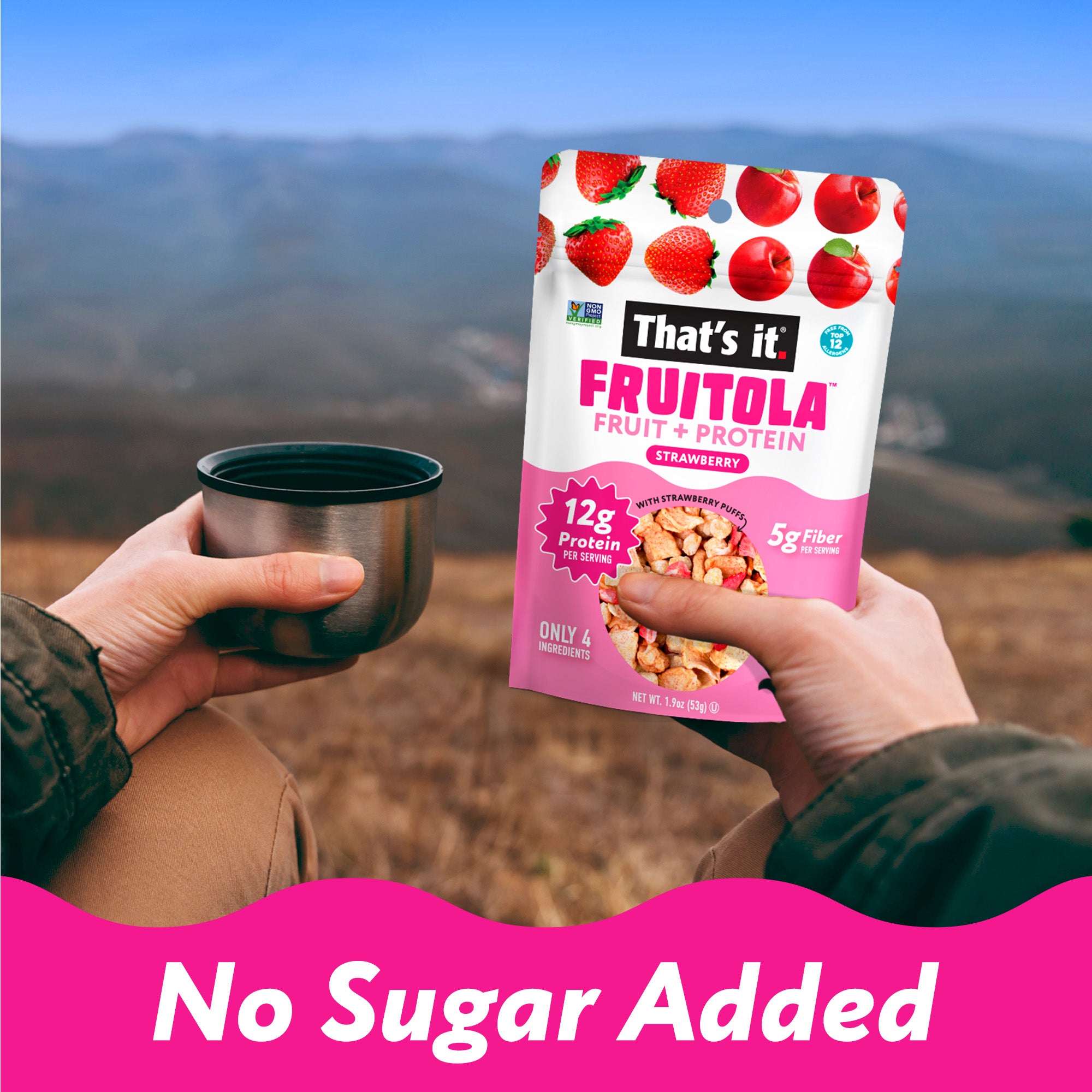 Strawberry Fruitola Fruit Granola - Snack Size (4 Packs) - 1.9oz - View 6