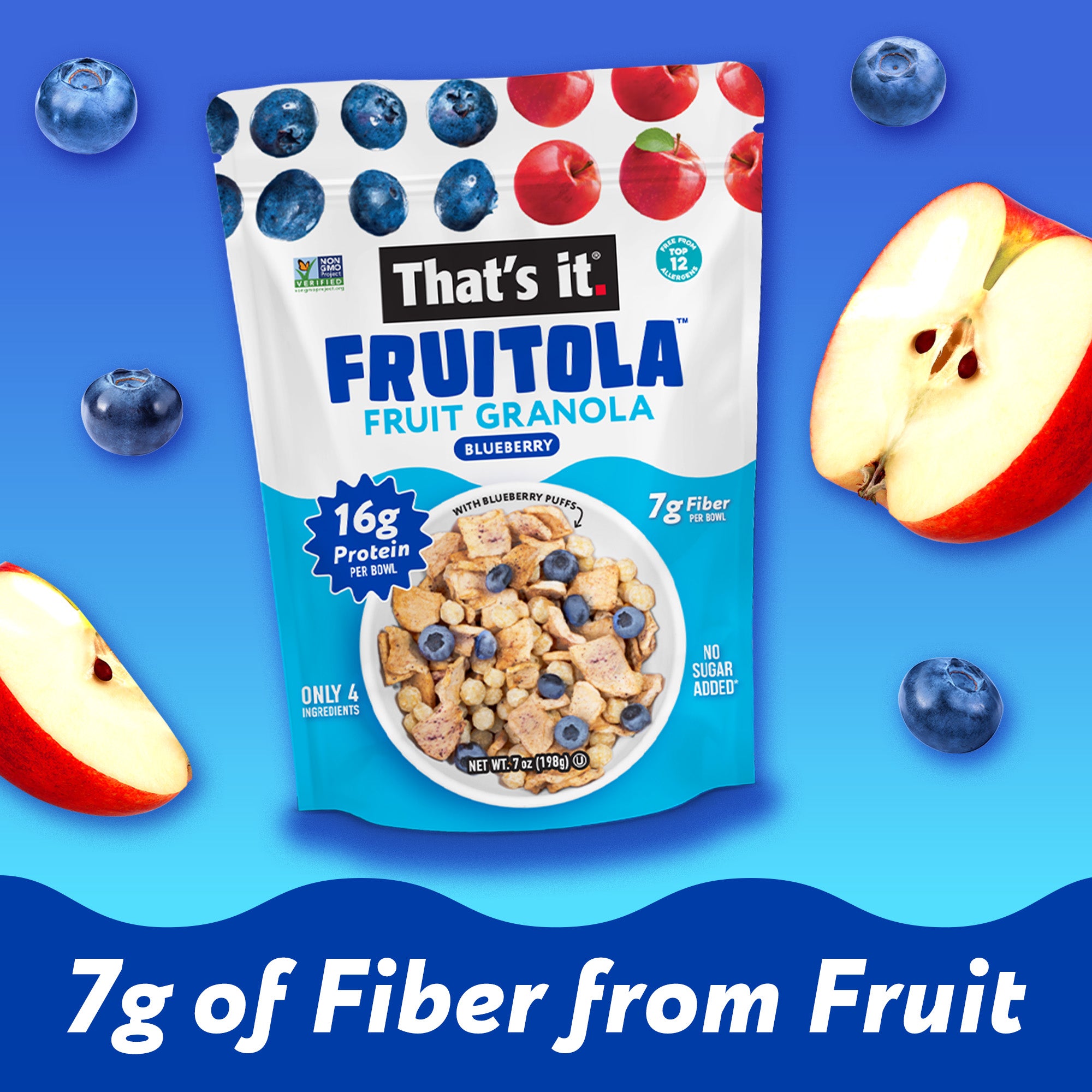 Blueberry Fruitola Fruit Granola (3 Packs) - 7oz - View 5