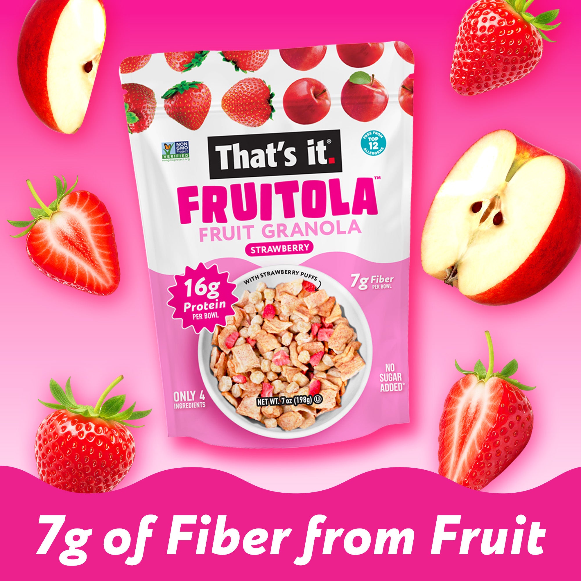 Strawberry Fruitola Fruit Granola (3 Packs) - 7oz - View 5