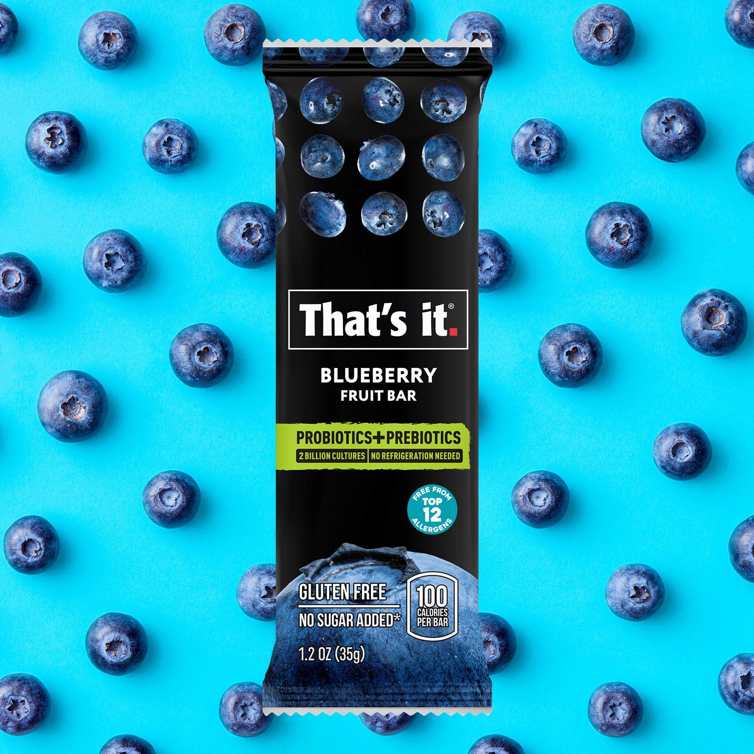 Probiotic Fruit Bar Variety Pack - Blueberry & Mango (12 Bars) - View 6